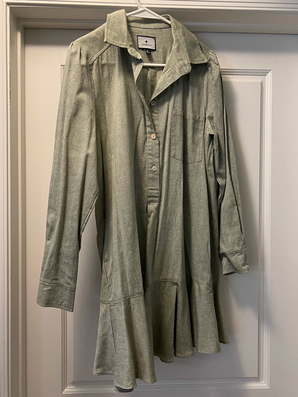 Tuckernuck Laurel Green Callahan Shirt Dress